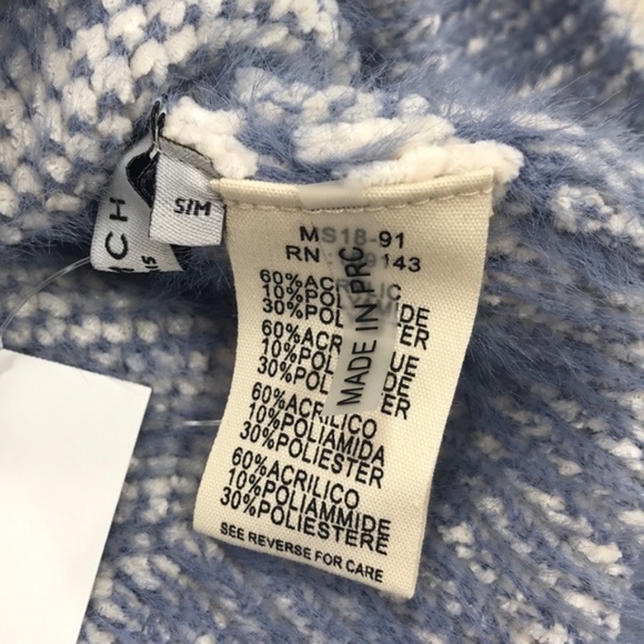 FRNCH Diagonal Stripe Chenille V-Neck Cardigan - Picture 5 of 5